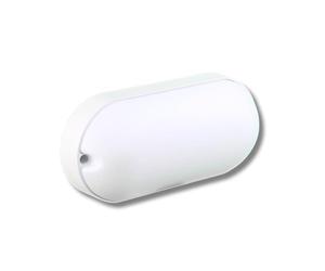JANDEI - Applique Murale, Lampe de Sécurité Ovale Encastrable en Surface, 1000 lumen 100W équiv. 6000K Blanc Froid, IP65 Étanche Intérieur Extérieur Salle de Bains Plafond Hall Escalier Garage Porche
