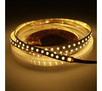 JANDEI - Bande lumineuse à led 5 mètres 12V pour intérieur IP20, lumière chaude 3000K, 120 LEDs/m, SMD 2835, éclairage de décoration intérieure à led (alimentation non incluse)