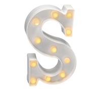 JANDEI - Chiffres et Lettres LED, avec Lumière Chaude pour la Décoration et l'Atmosphère, Veilleuses Coeur Lumineux pour Chevet, Anniversaires, Mariages, Vitrines. Fonctionnant sur batterie (S)