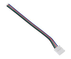 Jandei - Conector RGB 10mm unión 4 contactos cable 15cm