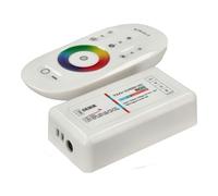 Jandei - Contrôleur sans fil pour bandes LED RVB 12V ou 24V, télécommande tactile. Changement de couleurs, vitesse et luminosité avec molette coulissante, portée 20 mts