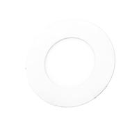 JANDEI - Downlight LED 3 W panneau rond extra-plat encastrable blanc, lumière blanche froide 6000K. Parfait pour le Salon, la Chambre, le Couloir, le Bureau.