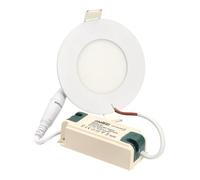 JANDEI - Downlight LED, avec éclairage 3W, 3000K, Panneau Rond Extra Plat, Blanc Chaud Parfait pour le Salon, la Chambre, le Couloir, le Bureau.