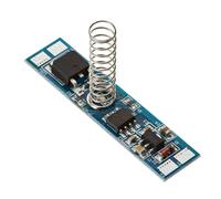 Jandei - Interrupteur à gradateur tactile pour bande LED et électronique avec mémoire, fonctionnement 12V et 24V DC 96W, petite taille pour montage sur profilé aluminium