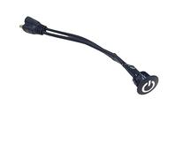 Jandei - Interrupteur Tactile Led pour Allumage ou Arrêt et Variateur d'Intensité pour Bandes et Équipements 12 Vdc ou 24 Vdc, Installation Encastrée, Forme Cylindrique pour Intérieur (Noir)