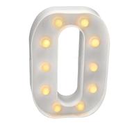 JANDEI - Lettres LED avec Lumières, Lettre O avec Lumière Chaude pour Décoration et Ambiance, Éclairage de Nuit de Chevet, Anniversaires, Mariages, Vitrines. Fonctionnant sur batterie