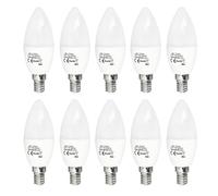 JANDEI - Lot de 10 ampoules LED E14 C37 de 7W équivalant à 60W, 330o d'ouverture, lumière blanche neutre 4000K