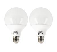 JANDEI - Lot de 2 Ampoule Globe LED, G95 E27, 15W (équivalent 120W Halogène) Lumière Blanc Chaud 3000K, 1500 Lumens, CRI ＞80, Non dimmable