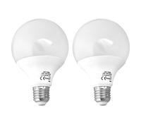 JANDEI - Lot de 2 Ampoule Globe LED, G95 E27, 15W (équivalent 120W Halogène) Lumière Blanc Neutre 4200K, 1500 Lumens, CRI ＞80, Non dimmable