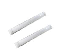 JANDEI - Lot de 2 écrans LED intégrés, 27 W, 90 cm de long, haute luminosité de 2 500 lumens, blanc chaud 3 000 K, éclairage à 120°. Idéal pour les espaces de travail, les maisons et les garages.