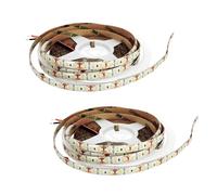 JANDEI - Lot de 2x Ruban LED 12V pour Extérieur IP65, 600 LED par Rouleau de 5 Mètres. Bande Lumineuse Étanche pour Terrasse, Patio, Jardin, Façade (Alimentation non Incluse) - Lumière Froide 6000K