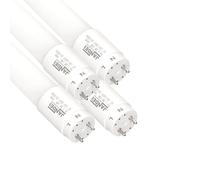 Jandei - Lot de 4 tubes LED 120 cm 18 W, blanc neutre 4 200 K, 2160 lumens, connecteur standard T8 G13, remplace néon fluorescent 36 W, éclairage de bureaux, couloirs, garages, connexion 1 côté