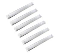 JANDEI - Lot de 6 écrans LED intégrés, 36 W, 120 cm de long, haute luminosité de 4 000 lumens, blanc neutre 4 200 K, éclairage à 120°. Idéal pour les espaces de travail, les maisons et les garages.