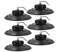 Jandei - Lot de 6 Spots LED Industriels UFO ECO Ultra-Lumineux de 200 W, 18 000 Lumens, Blanc Froid 6 000 K. Éclairage de Plafond pour Grandes Surfaces, Entrepôt, Atelier, Garage, Usine