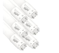 Jandei - Lot de 6 tubes LED 120 cm 18 W, blanc neutre 4 200 K, 2160 lumens, connecteur standard T8 G13, remplace néon fluorescent 36 W, éclairage de bureaux, couloirs, garages, connexion 1 côté