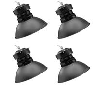 JANDEI - Pack 4x LED Tour Industrielle High Bay 100W 10 000 Lumens, Blanc Froid 6000K SMD3030 pour Usage Intérieur IP20. Éclairage idéal pour les entrepôts industriels, les magasins, les garages