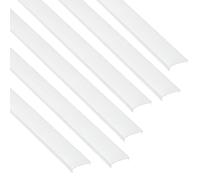 JANDEI - Pack Diffuseurs Blanc Laiteux pour Profilés en Aluminium, Éclairage de Rubans LED pour Intérieur IP20. Dimensions : 13,5 mm x 4,2 mm x 11,5 mm - 6 x 1 m