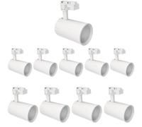 JANDEI - Pack x10 Spot de Plafond sur Rail Led 30W, Blanc Neutre 4200K, 3000 Lumens, 185V-265V AC Monophasé, Dressing en Aluminium, Vitrine, Magasin, Bureau. Couleur Blanc