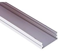 JANDEI - Profil Aluminium Bande LED 2 mètres Surface 23,3 * 9,7 mm avec Couvercle