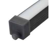 Jandei - Profilé en silicone flexible, 5 mètres, couleur noire, pour montage sur surface de bandes LED de 10 à 15 mm de large, format carré 20 mm x 20 mm x 5 m, convient pour extérieur IP65 (2