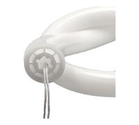 JANDEI - Profilé Flexible Circulaire en Silicone de 5 Mètres pour Installation de Rubans LED en Saillie, au Plafond ou en Suspension, Adapté à l'Extérieur - Diamètre 22 mm (Accessoires non Inclus)