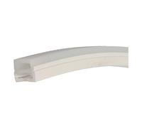 JANDEI - Profilé Flexible en Silicone de 1 Mètre de Long pour l'Installation de Bandes LED en Surface, Forme Carrée 16mm x 16mm (Accessoires Non Inclus)