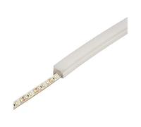 JANDEI - Profilé Flexible en Silicone de 5 Mètres, Longueur 1 Mètre, pour l'Installation de Rubans LED en Extérieur, Forme Carrée, 16 mm x 16 mm (Accessoires Non Inclus)