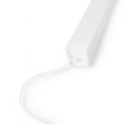 JANDEI - Profilé Flexible en Silicone de 5 Mètres pour Rubans LED avec Circuits Imprimés jusqu'à 10 mm de Large. Émission Lumineuse Latérale, Format Carré 16 mm x 16 mm. Convient pour l'Extérieur