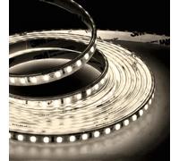 Jandei - Ruban lumineux LED auto-rectifié, 220 V, 12 W/m, 600 LED, 5 500 lm, découpable et autocollant, largeur 8 mm, IP65, idéal éclairage et décoration extérieures, bobine de 5 m (lumière froide