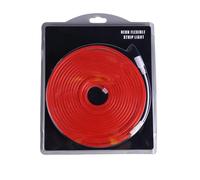 JANDEI - Ruban Lumineux LED Neón 12V, 5M 6x12mm 120 Leds/Mètres. Couleur Rouge. Découpe 2,5cm. Décoration intérieure et extérieure, Maison, Commerce, Enseignes...Transformateur non inclus