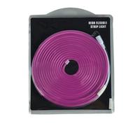 JANDEI - Ruban Lumineux LED Neón 12V, 5M 6x12mm 120 Leds/Mètres. Couleur Violet. Découpe 2,5cm. Décoration intérieure et extérieure, Maison, Commerce, Enseignes...Transformateur non inclus