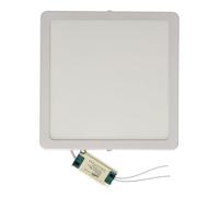 JANDEI - Spot LED carré encastrable 18W, 6000K, blanc froid. Idéal pour la maison, le salon, la cuisine ou le bureau. Dimensions : 225 x 225 x 38 mm.