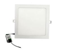 JANDEI - Spot LED carré encastrable 18W, blanc froid 6000K. Dimensions : 22,5 cm. Idéal pour la maison, le bureau, le couloir, le salon ou la chambre. Alimentation et transformateur inclus.