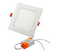 JANDEI - Spot LED carré encastrable blanc neutre 9 W 4000K. Idéal pour votre maison, votre chambre, votre couloir ou votre salon. Alimentation et transformateur inclus.