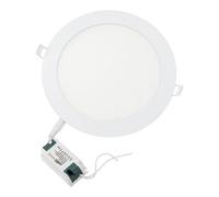 JANDEI - Spot LED encastrable, 15 W, 1200 lumens, forme ronde, trou d'encastrement Ø 170 mm, extra plat 17 mm de profondeur, blanc neutre 4200 K, transformateur inclus