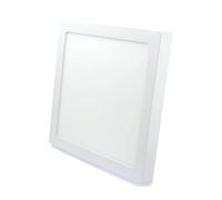 JANDEI - Spot LED encastrable 24W, forme carrée, surface blanche. Idéal pour la maison, le salon, le couloir, la chambre ou le bureau. Dimensions: 28,5 x 28,5 x 3 cm. (Blanc neutre 4200K)
