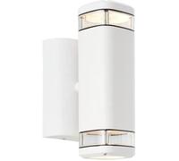 Applique extérieure - BRILLIANT - JANDY - Blanc - Métal/verre - GU10 max 2x18W - IP44
