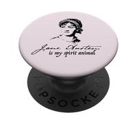 Jane Austen is My Spirit Animal, écrivain Lecteur, auteur Meme PopSockets PopGrip Adhésif