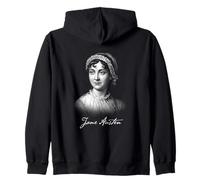 Jane Austen Portrait Classic Regency Novelist Icône Sweat à Capuche