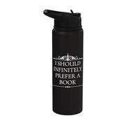 Jane Austen préfère infiniment une citation de livre Stainless Steel Insulated Water Bottle