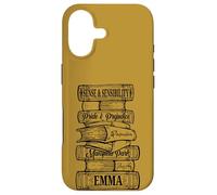 Jane Austen Pride and Prejudice & Mr. Darcy Book Stack Fans Coque pour iPhone 17