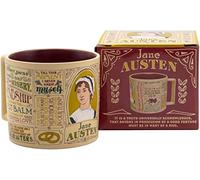 Jane Austen Tasse à café | Tasse à café et à thé littéraire d'environ 350 ml | Tasse XXL | Tasse à café Jane Austen | Cadeau pour anniversaire, Noël, Saint-Valentin