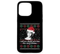 Jane Austen Ugly Christmas Sweater Design Bonnet de Père Noël Meme Coque pour iPhone 15 Pro Max