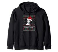 Jane Austen Ugly Christmas Sweater Design Bonnet de Père Noël Meme Sweat à Capuche