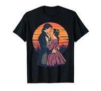 Jane Austin - Coucher de Soleil Romantique Orgueil et préjugés T-Shirt Graphique avec Valeur