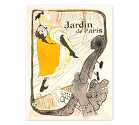 Jane Avril Poster de Henri de Toulouse-Lautrec 30 x 40 cm Beige Tableaux Décoration murale