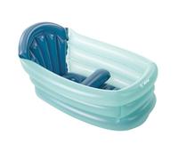 Jané Baignoire Gonflable Bébé 3 Positions, dès Naissance, 30L, Évolutive avec Séparateur et Repose-Tête, Antidérapante, Bleu
