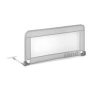 Jané Barrière de Lit Rabattable 90 cm, Extra Haute, Maille Respirante, Sac de Transport Inclus, Gris