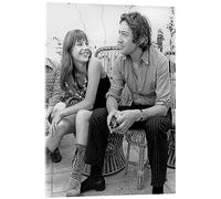 Jane Birkin et Serge Gainsbourg, 1970 Tableau en verre acrylique