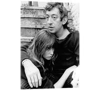 Jane Birkin et Serge Gainsbourg, 1970 Tableau en verre acrylique